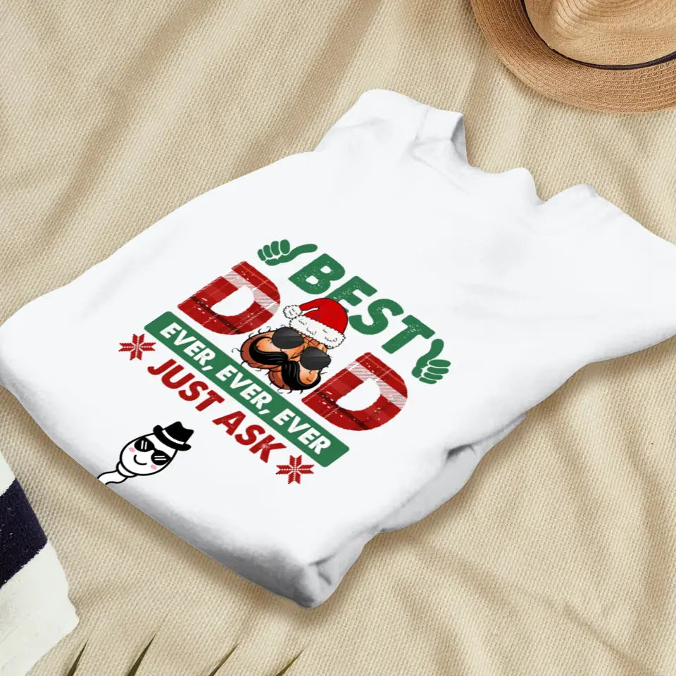 Best Dad Ever - Custom Name - Personalized Gifts For Dad - T-shirt