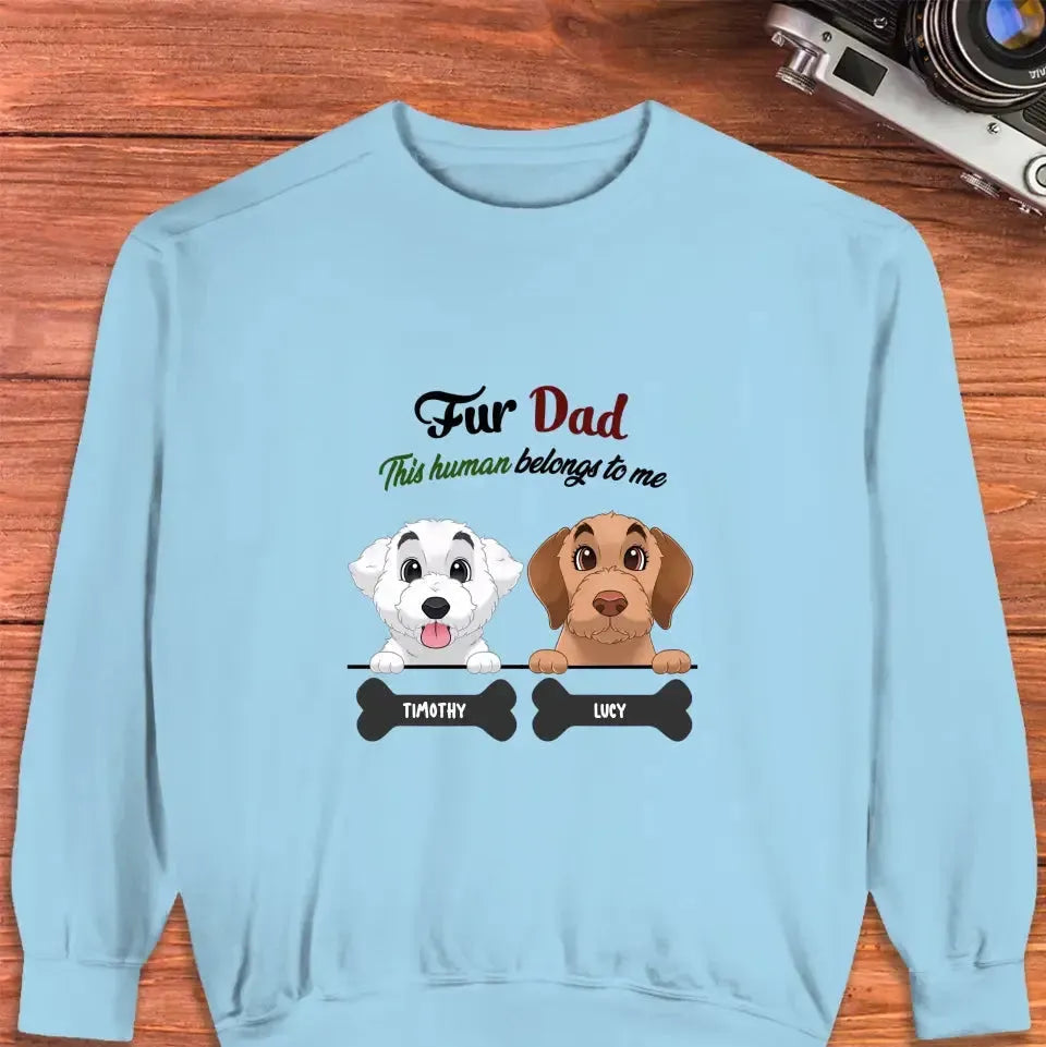 Fur Dad- Custom Quote - Personalized Gifts For Dog Lovers - Family Sweater