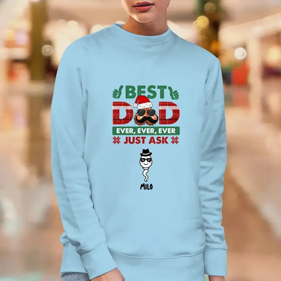 Best Dad Ever - Custom Name - Personalized Gifts For Dad - Sweater