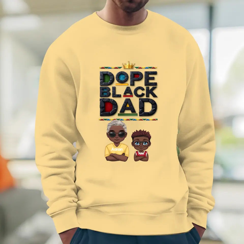 Dope Black Dad - Personalized Gifts For Dad - Unisex T-shirt