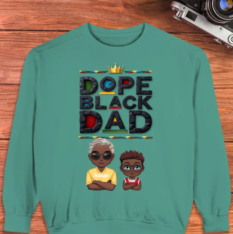 Dope Black Dad - Personalized Gifts For Dad - Unisex T-shirt