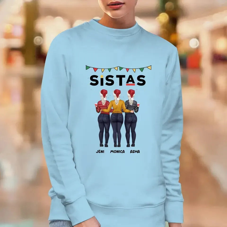 Sistas - Custom Quote - Personalized Gifts For Besties - Hoodie