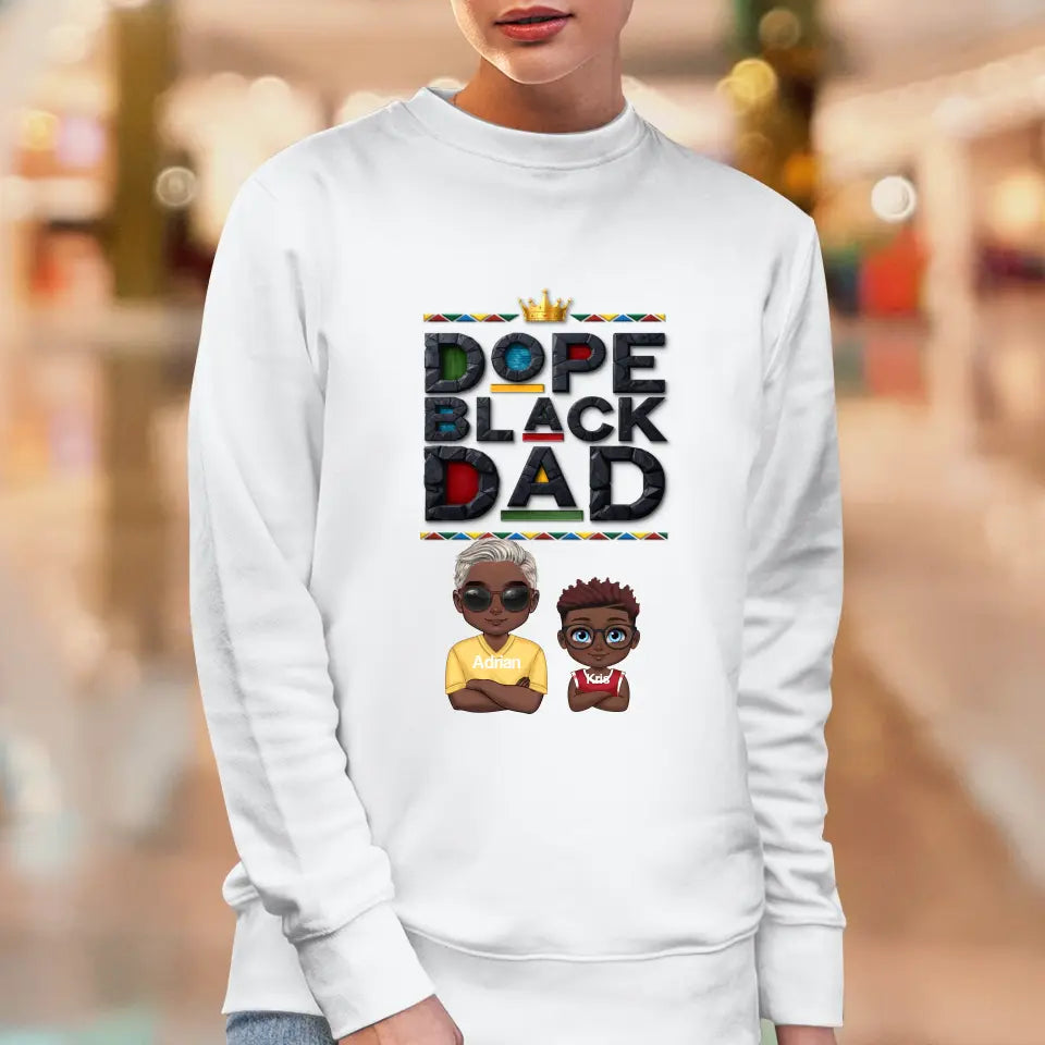 Dope Black Dad - Personalized Gifts For Dad - Unisex T-shirt