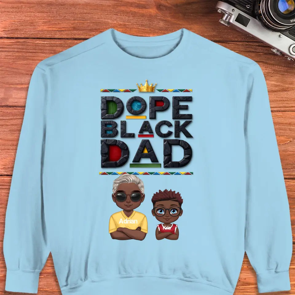 Dope Black Dad - Personalized Gifts For Dad - Unisex T-shirt