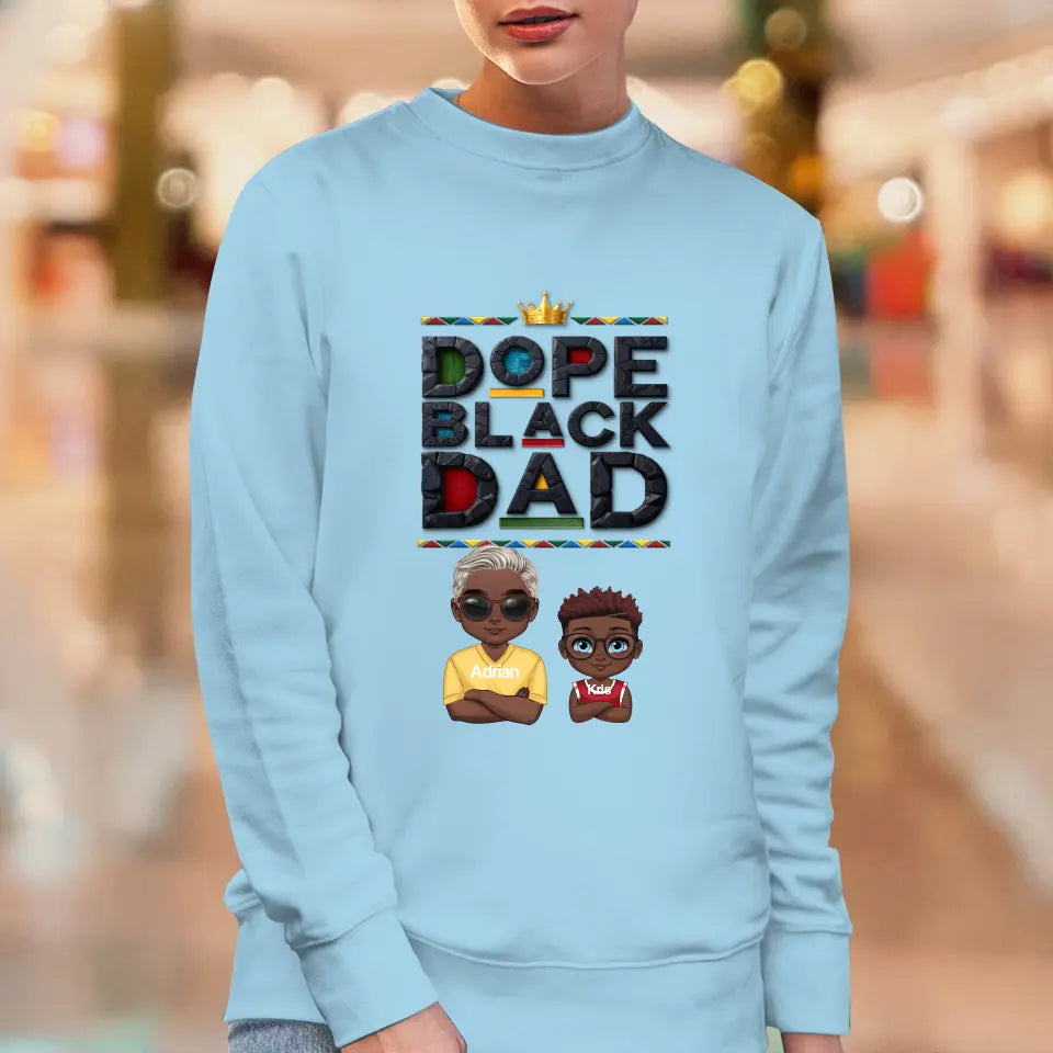 Dope Black Dad - Personalized Gifts For Dad - Unisex T-shirt