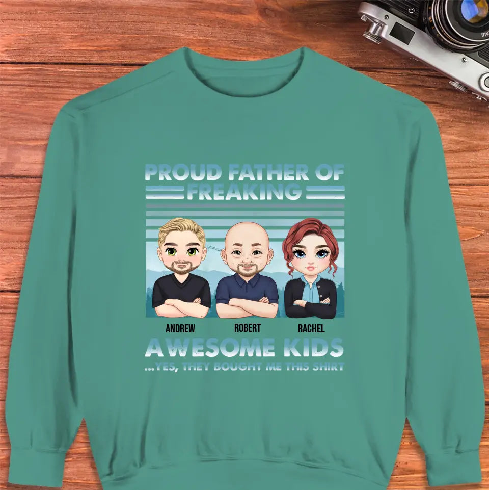 Proud Father - Personalized Gifts for Dad - Unisex Hoodie