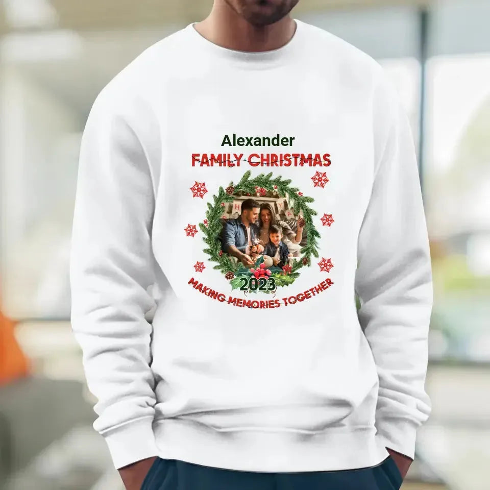 Making Memories Together - Custom Photo - 
 Personalized Gift For Family - Sweater