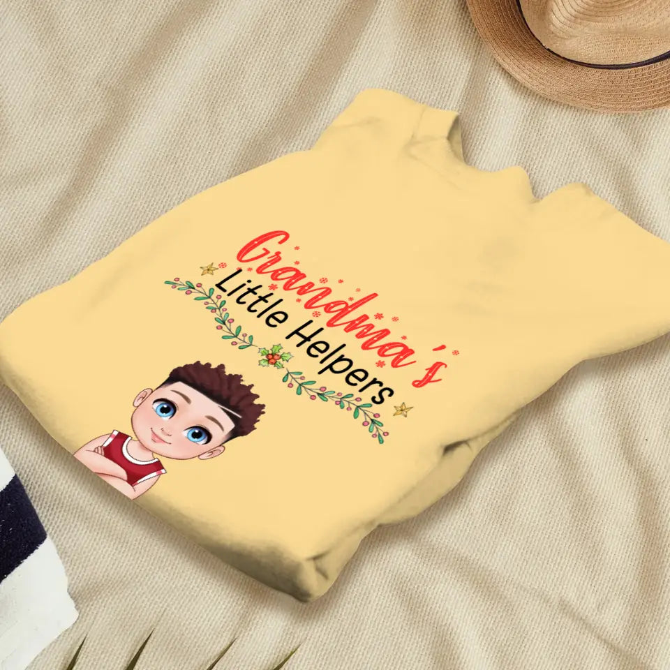 Grandma's Little Helpers - Personalized Gift For Grandma - Unisex Sweater