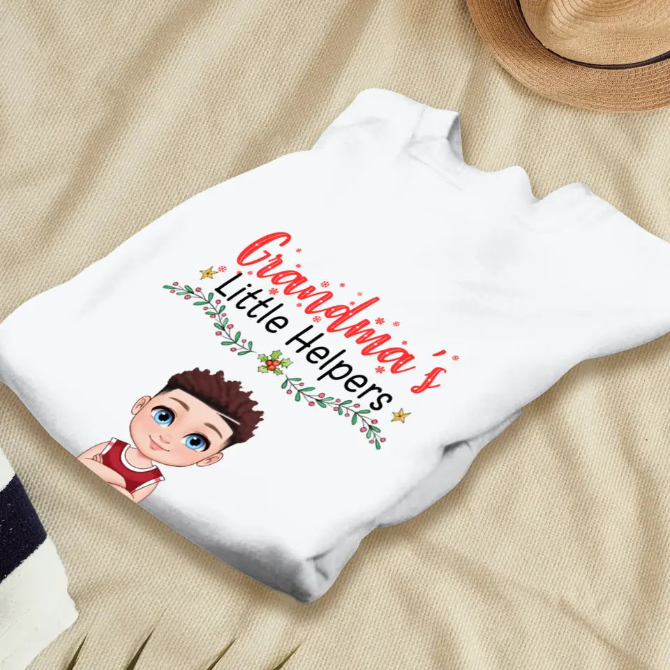 Grandma's Little Helpers - Personalized Gift For Grandma - Unisex Sweater