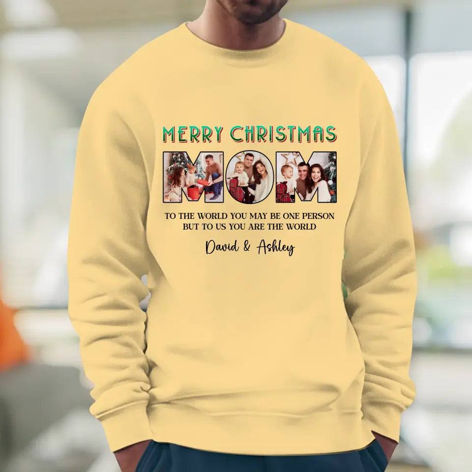 Merry Christmas Mom - Custom Name - Personalized Gifts For Mom - Sweater