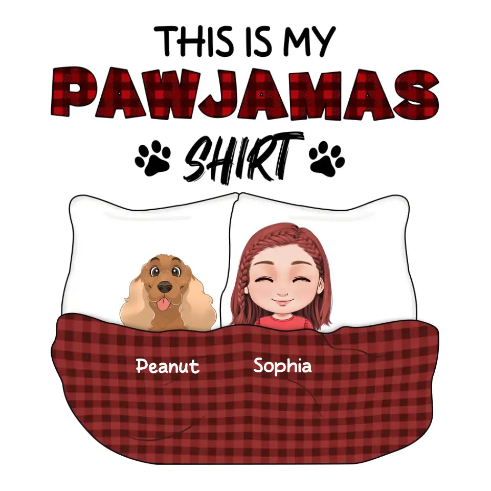 This Is My Pawjamas Shirt - Custom Pet - Personalized Gifts For Dog Lovers - Unisex Hoodie