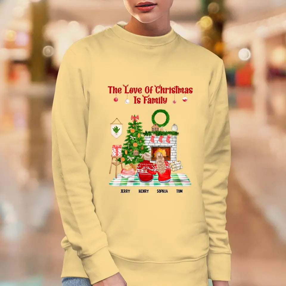 The Love Of Christmas Is Family - Custom Quote - Personalized Gifts For Family - T-shirt