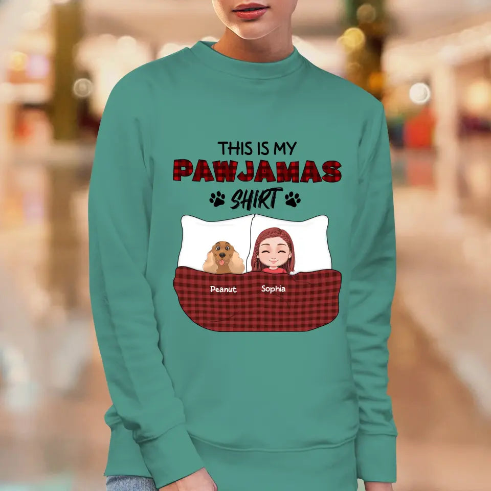 This Is My Pawjamas Shirt - Custom Pet - Personalized Gifts For Dog Lovers - Unisex Hoodie