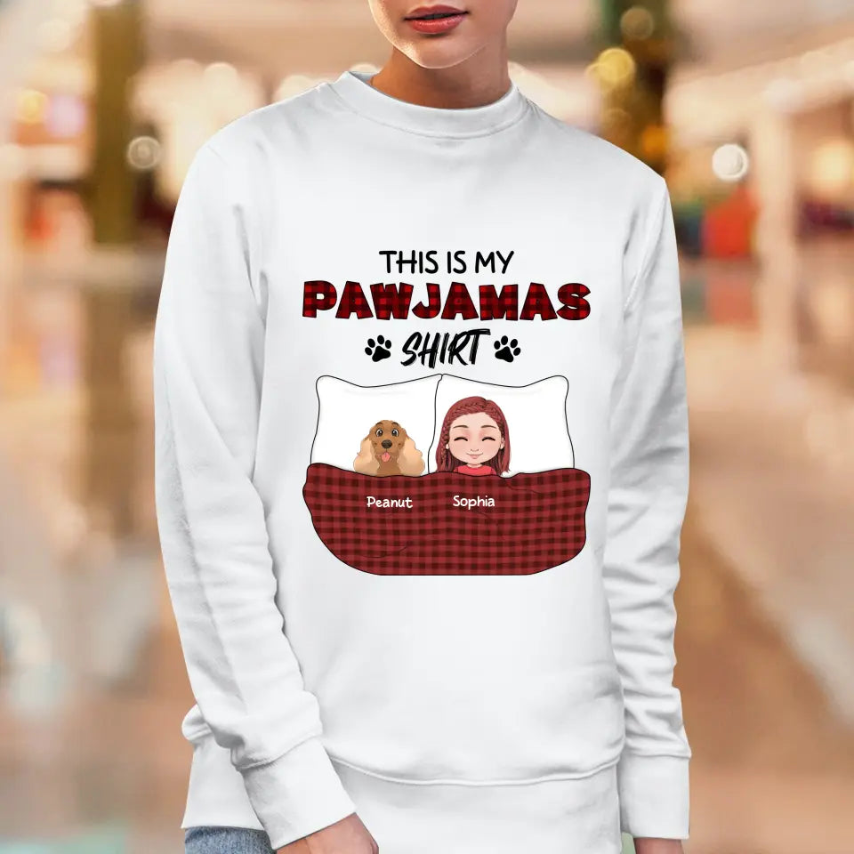 This Is My Pawjamas Shirt - Custom Pet - Personalized Gifts For Dog Lovers - Unisex Hoodie