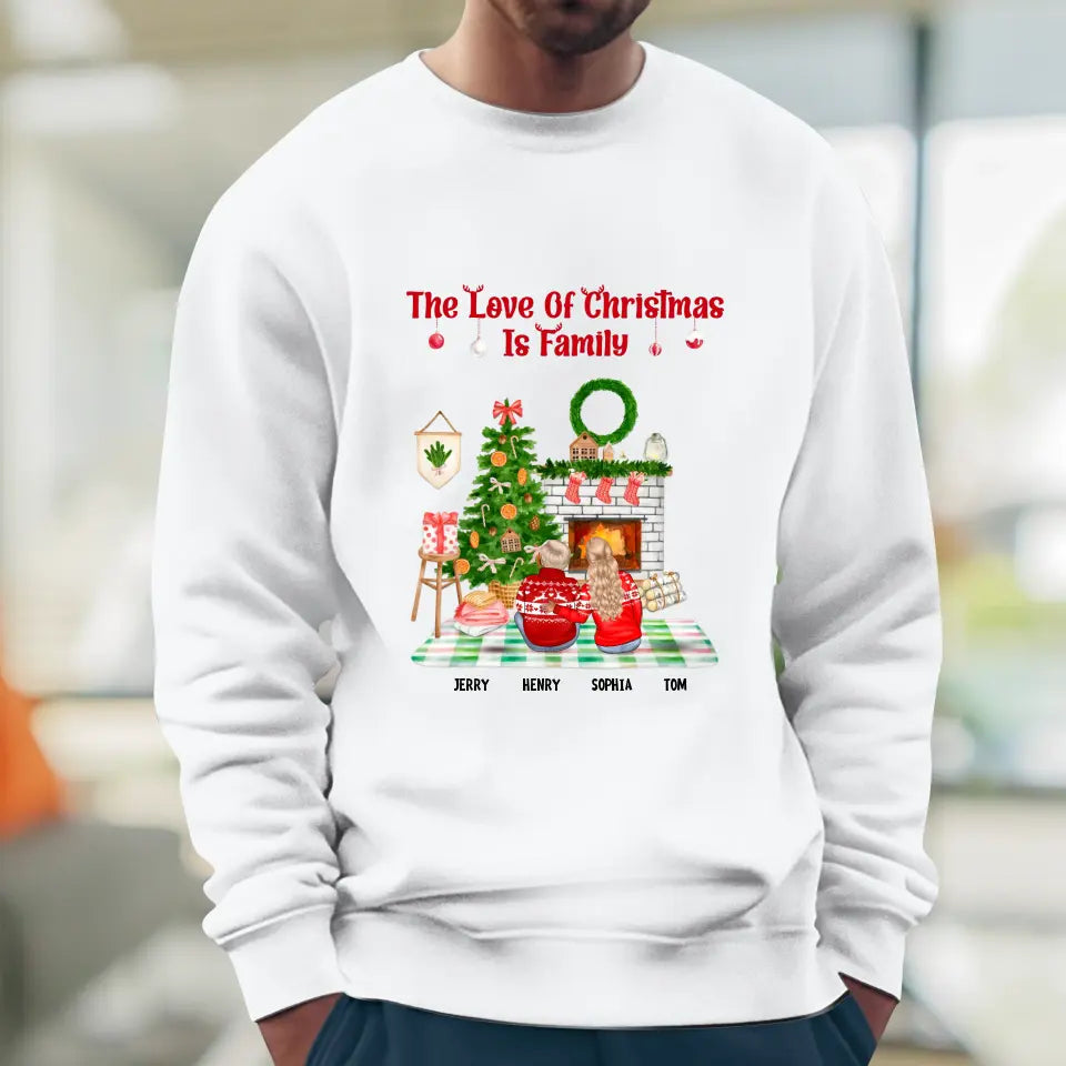 The Love Of Christmas Is Family - Custom Quote - Personalized Gifts For Family - T-shirt