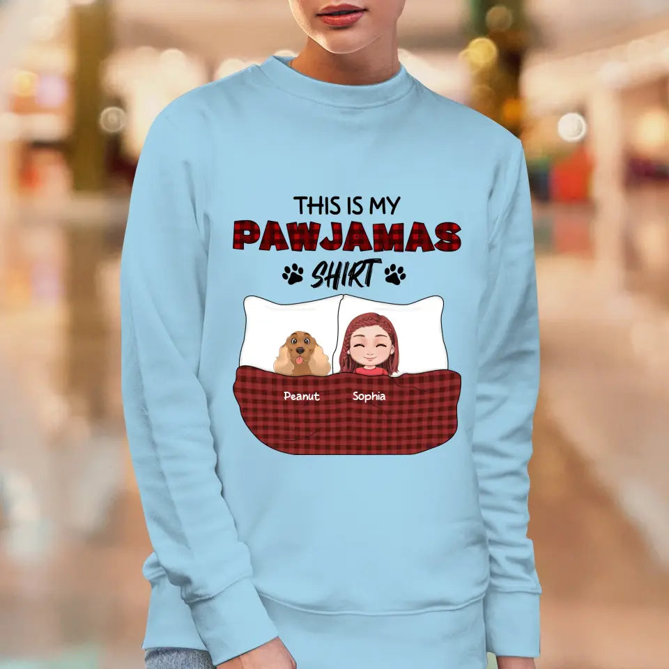 This Is My Pawjamas Shirt - Custom Pet - Personalized Gifts For Dog Lovers - Unisex Hoodie