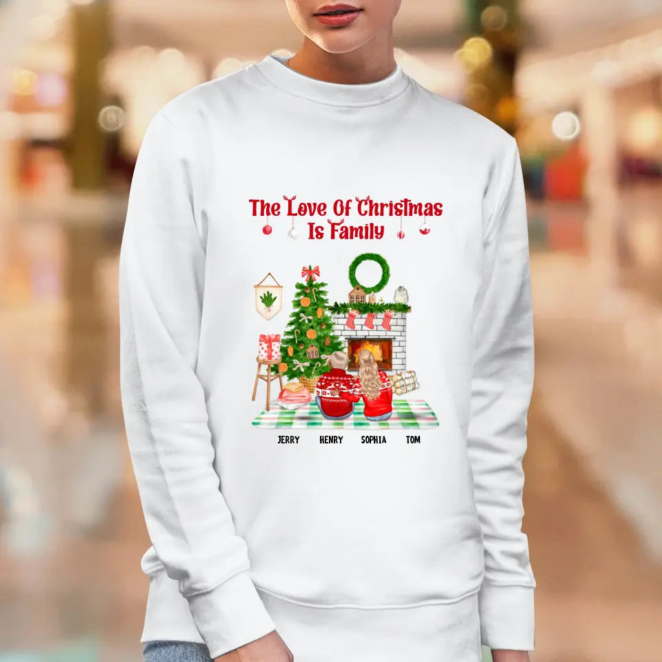 The Love Of Christmas Is Family - Custom Quote - Personalized Gifts For Family - T-shirt