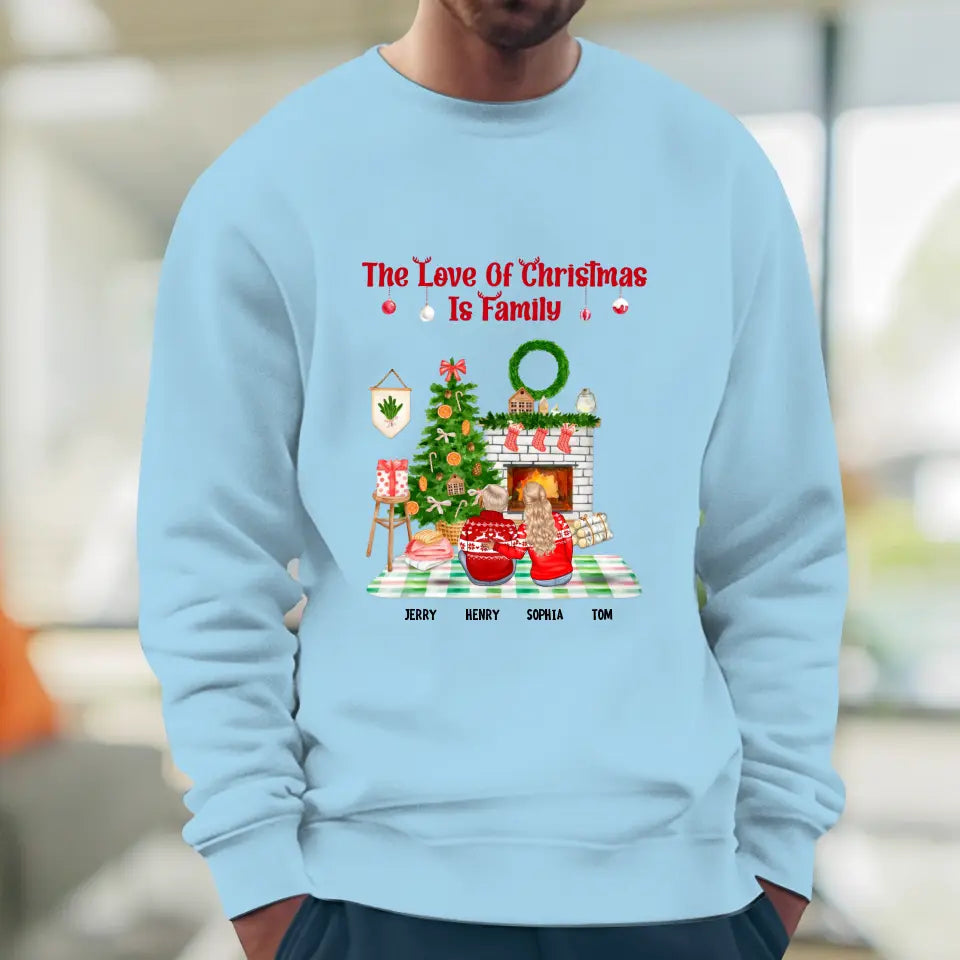 The Love Of Christmas Is Family - Custom Quote - Personalized Gifts For Family - T-shirt