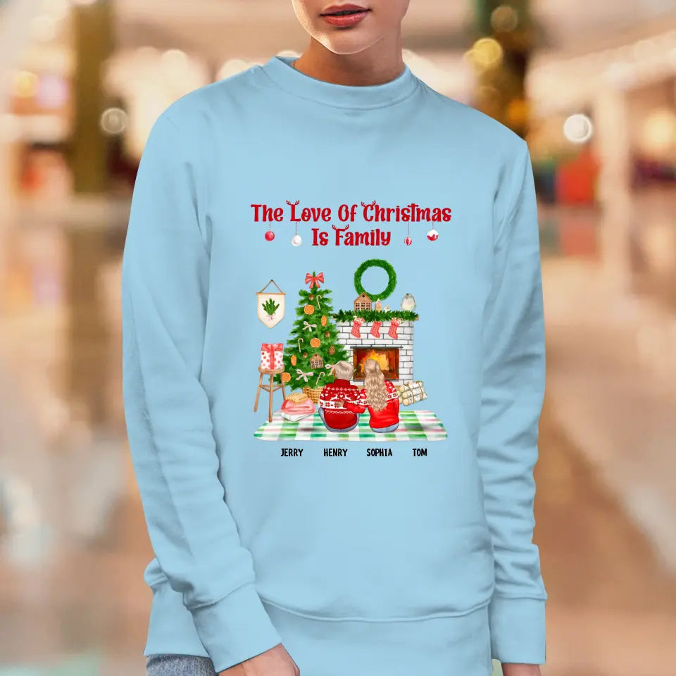 The Love Of Christmas Is Family - Custom Quote - Personalized Gifts For Family - T-shirt