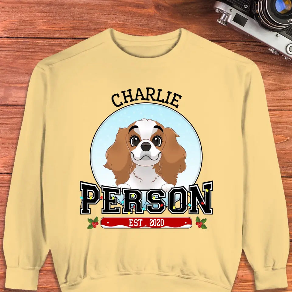 Dog Person - Custom Name - Personalized Gifts for Dog Lovers - Unisex Sweater