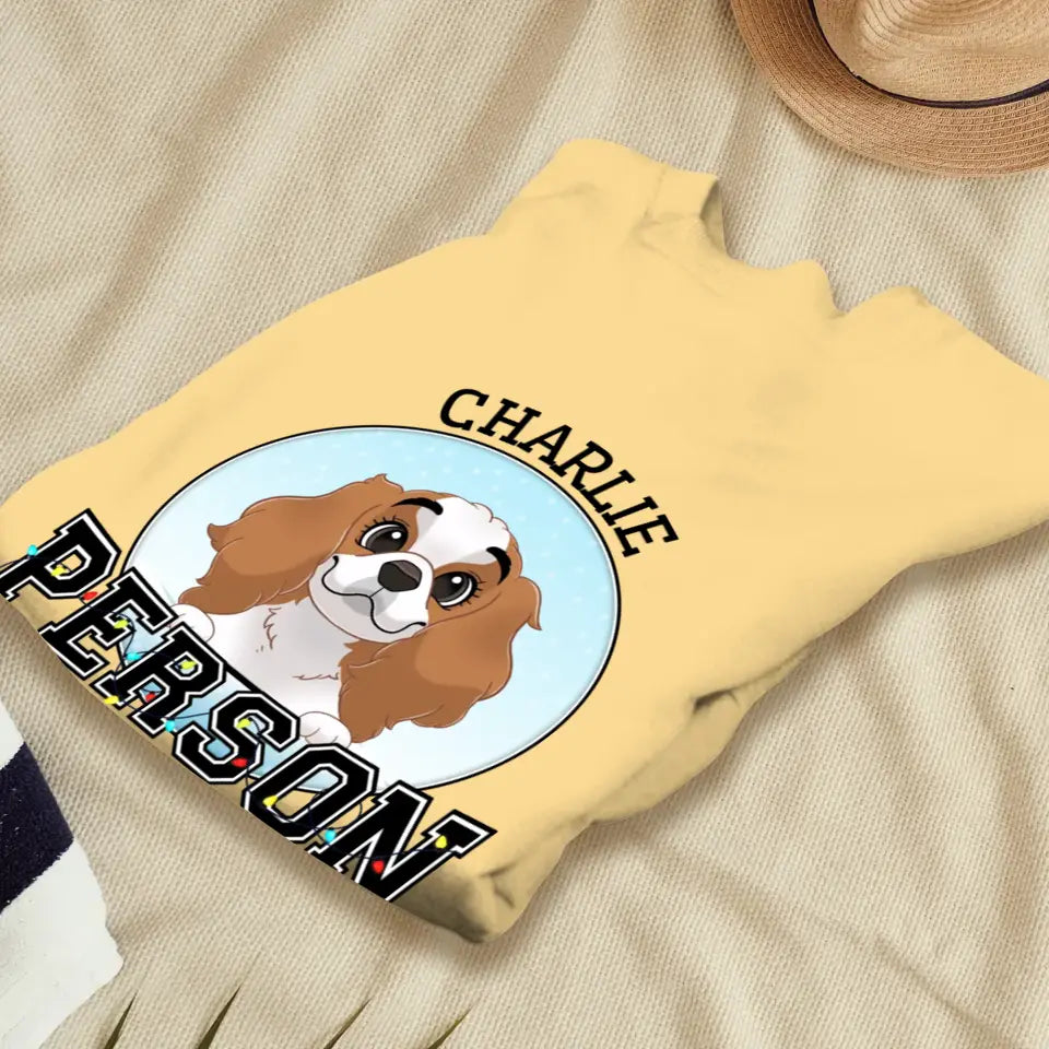 Dog Person - Custom Name - Personalized Gifts for Dog Lovers - Unisex Sweater