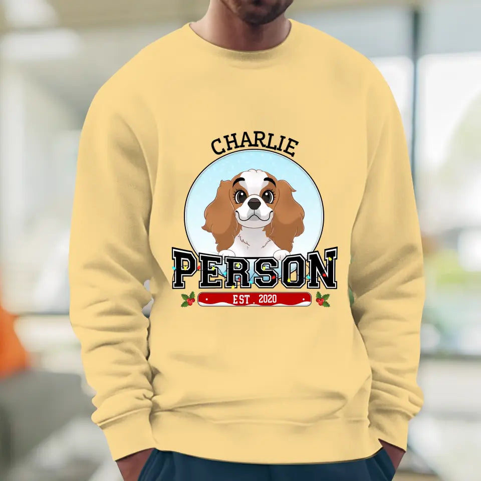 Dog Person - Custom Name - Personalized Gifts for Dog Lovers - Unisex Sweater