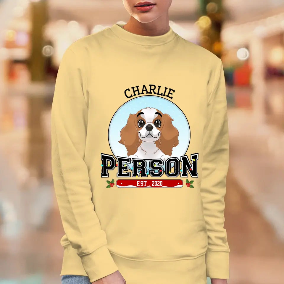 Dog Person - Custom Name - Personalized Gifts for Dog Lovers - Unisex Sweater