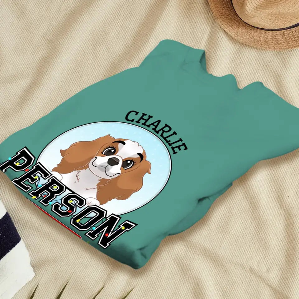 Dog Person - Custom Name - Personalized Gifts for Dog Lovers - Unisex Sweater