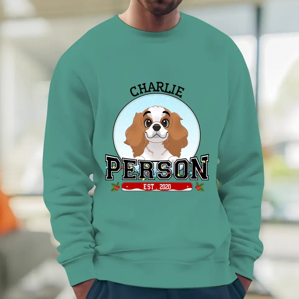 Dog Person - Custom Name - Personalized Gifts for Dog Lovers - Unisex Sweater