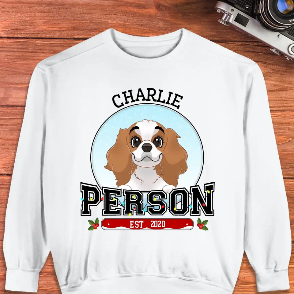 Dog Person - Custom Name - Personalized Gifts for Dog Lovers - Unisex Sweater