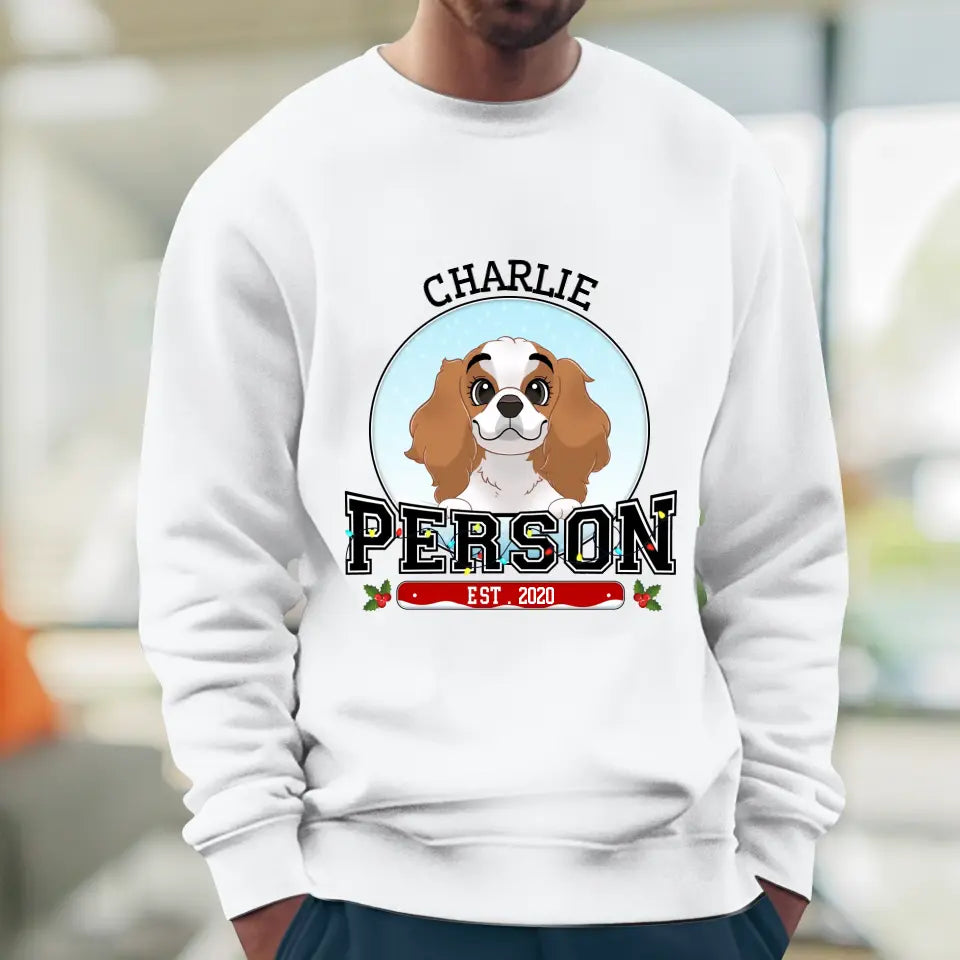 Dog Person - Custom Name - Personalized Gifts for Dog Lovers - Unisex Sweater