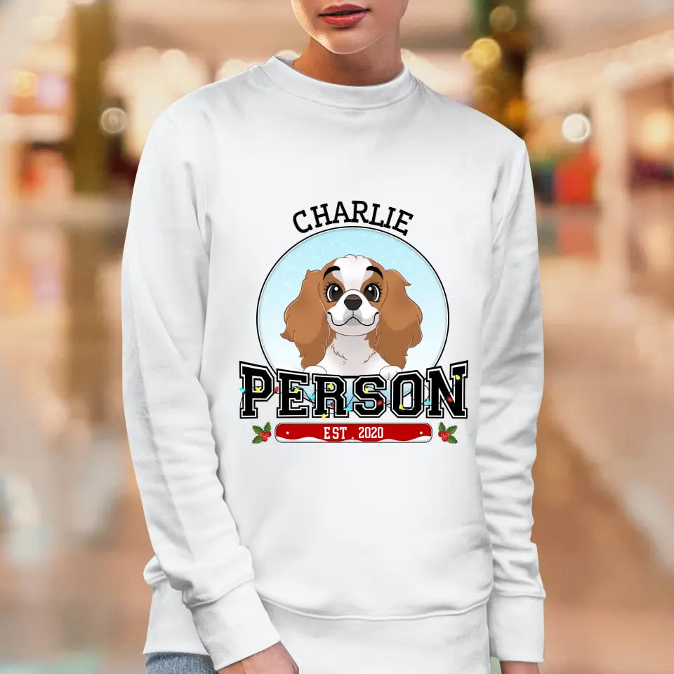 Dog Person - Custom Name - Personalized Gifts for Dog Lovers - Unisex Sweater