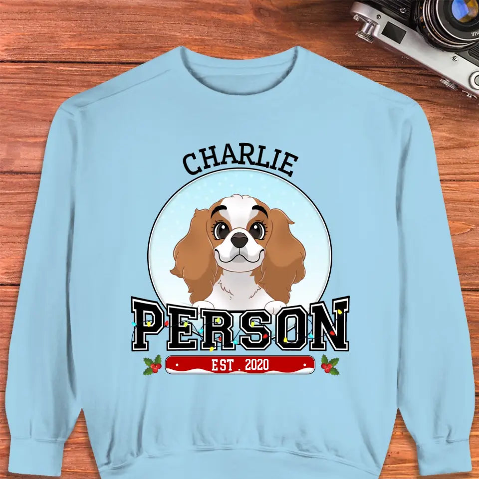 Dog Person - Custom Name - Personalized Gifts for Dog Lovers - Unisex Sweater