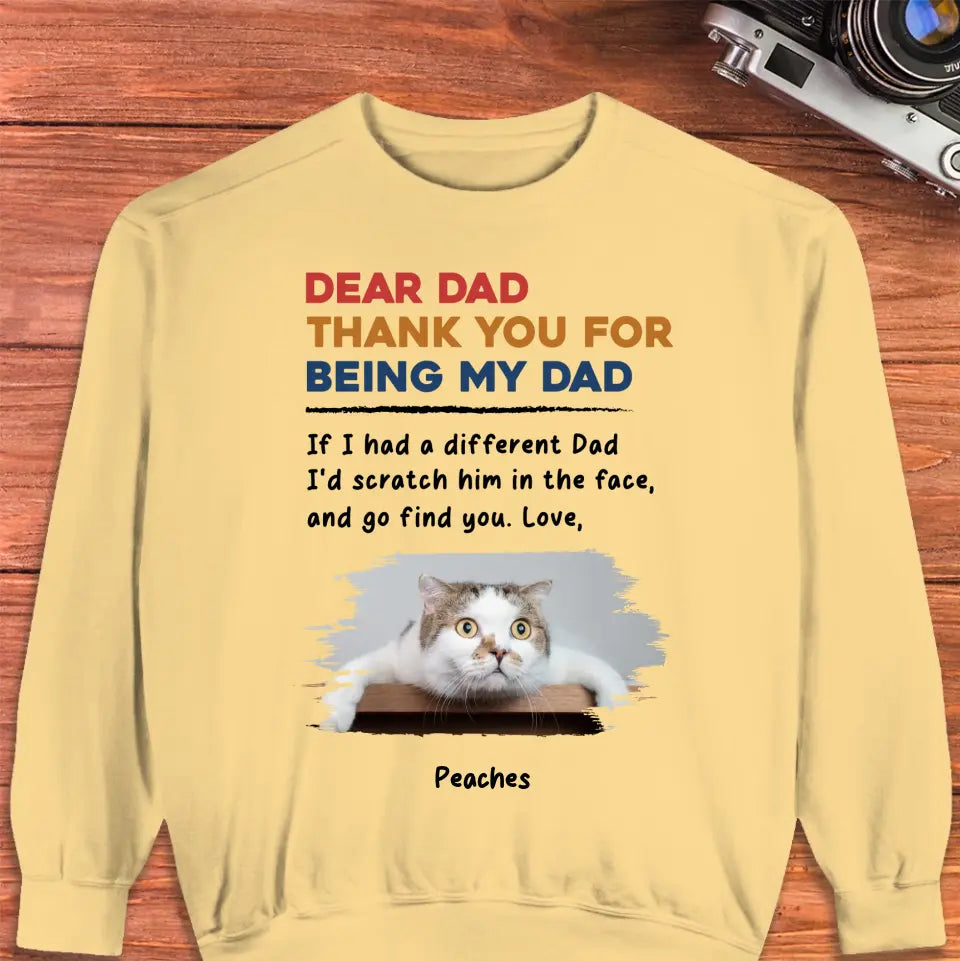 Thank You - Custom Photo - Personalized Gifts For Cat Lovers - Unisex T-shirt