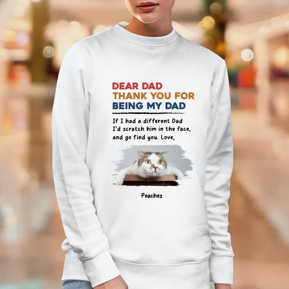 Thank You - Custom Photo - Personalized Gifts For Cat Lovers - Unisex T-shirt