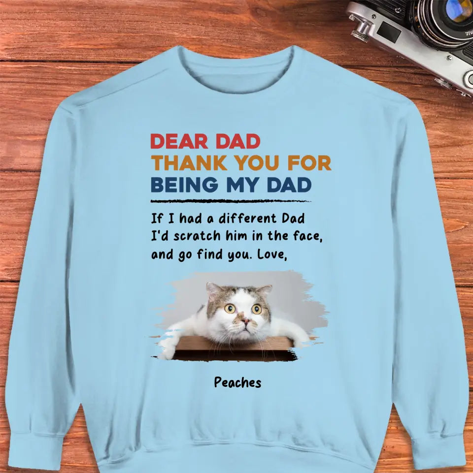 Thank You - Custom Photo - Personalized Gifts For Cat Lovers - Unisex T-shirt