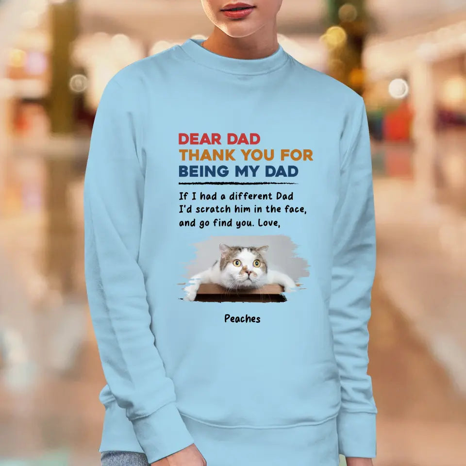 Thank You - Custom Photo - Personalized Gifts For Cat Lovers - Unisex T-shirt