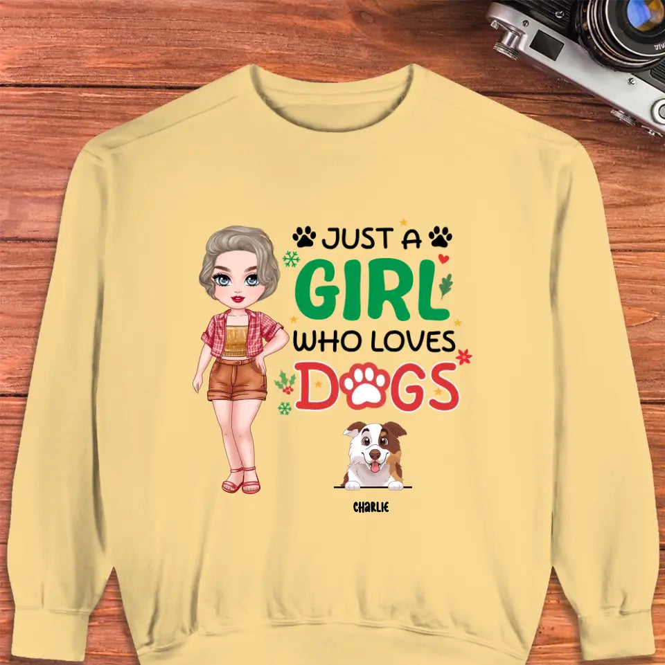 Just A Girl Who Loves Dog - Personalized Gifts For Dog Lovers - Unisex T-shirt