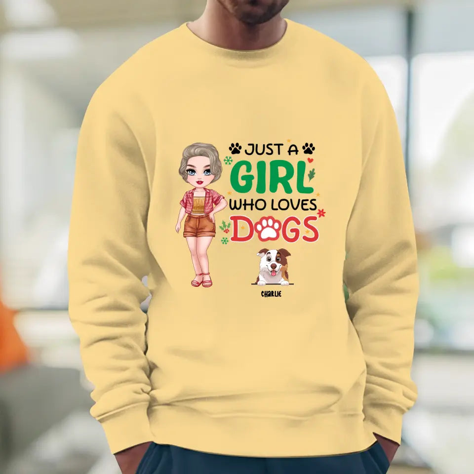 Just A Girl Who Loves Dog - Personalized Gifts For Dog Lovers - Unisex T-shirt