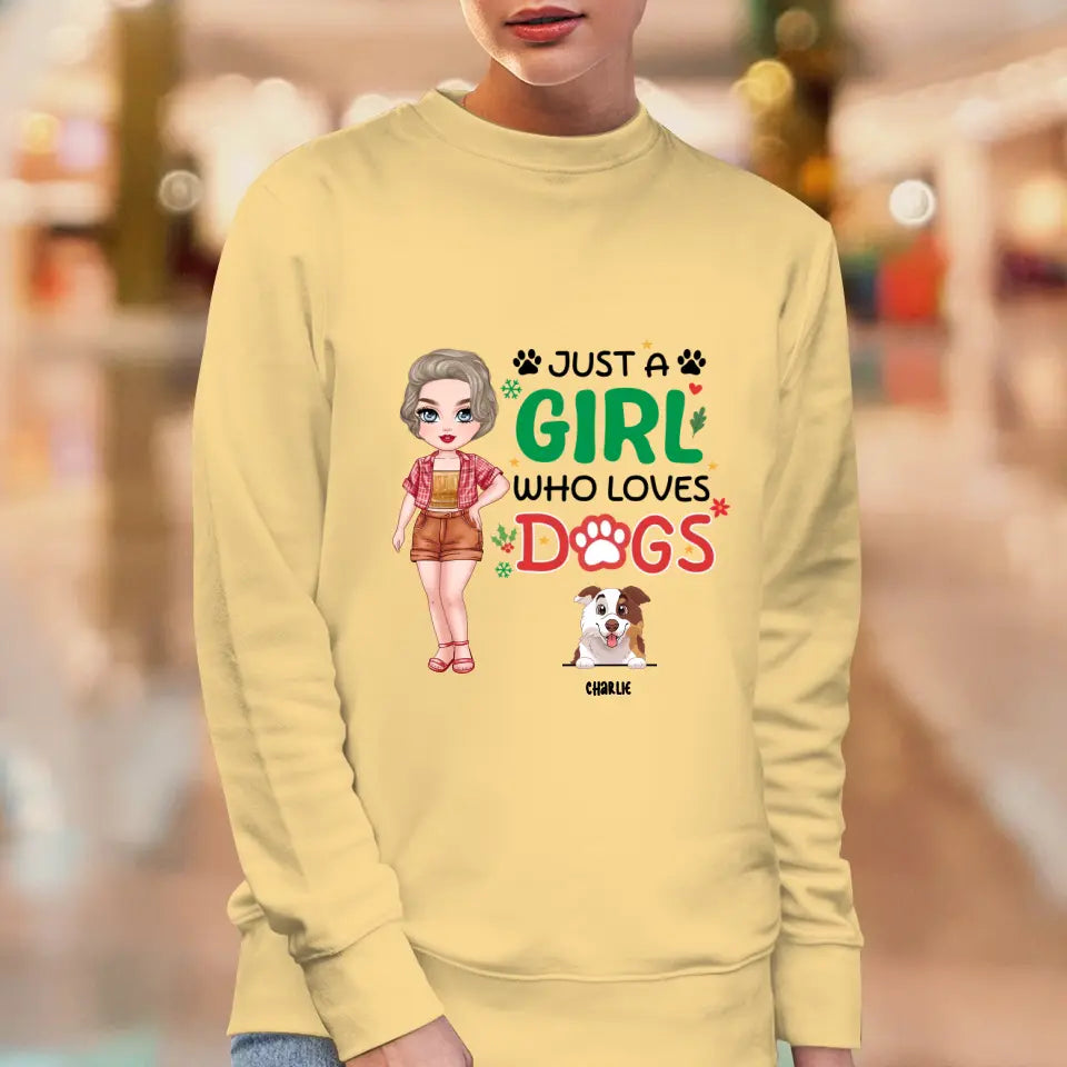 Just A Girl Who Loves Dog - Personalized Gifts For Dog Lovers - Unisex T-shirt