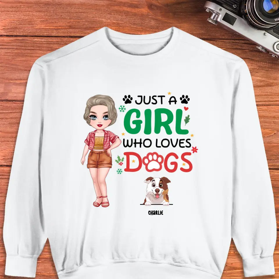 Just A Girl Who Loves Dog - Personalized Gifts For Dog Lovers - Unisex T-shirt