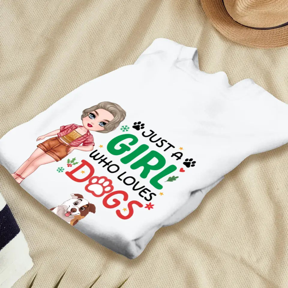 Just A Girl Who Loves Dog - Personalized Gifts For Dog Lovers - Unisex T-shirt