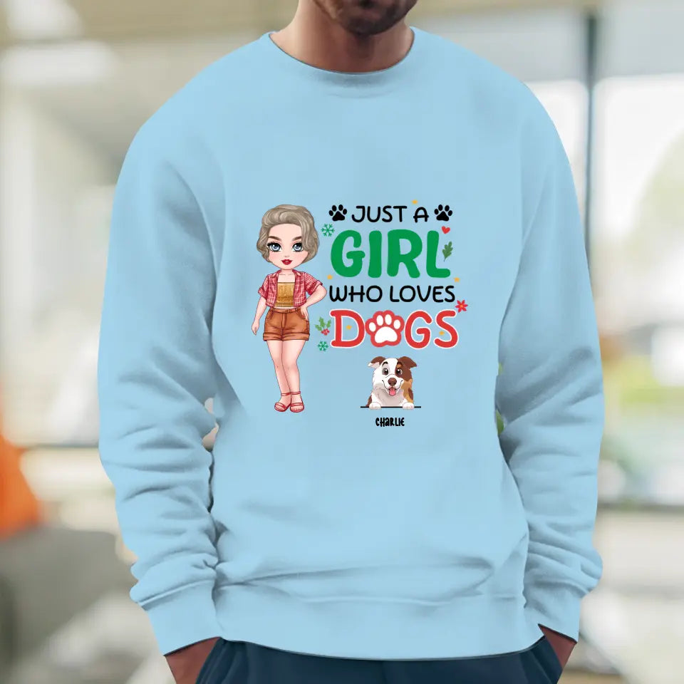 Just A Girl Who Loves Dog - Personalized Gifts For Dog Lovers - Unisex T-shirt