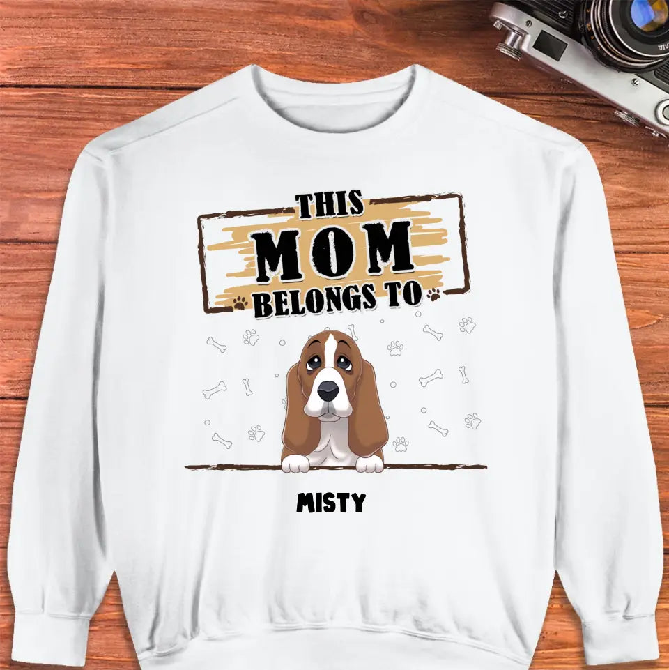 You Belong To Me - Custom Quote - Personalized Gifts for Dog Lovers - Unisex Sweater