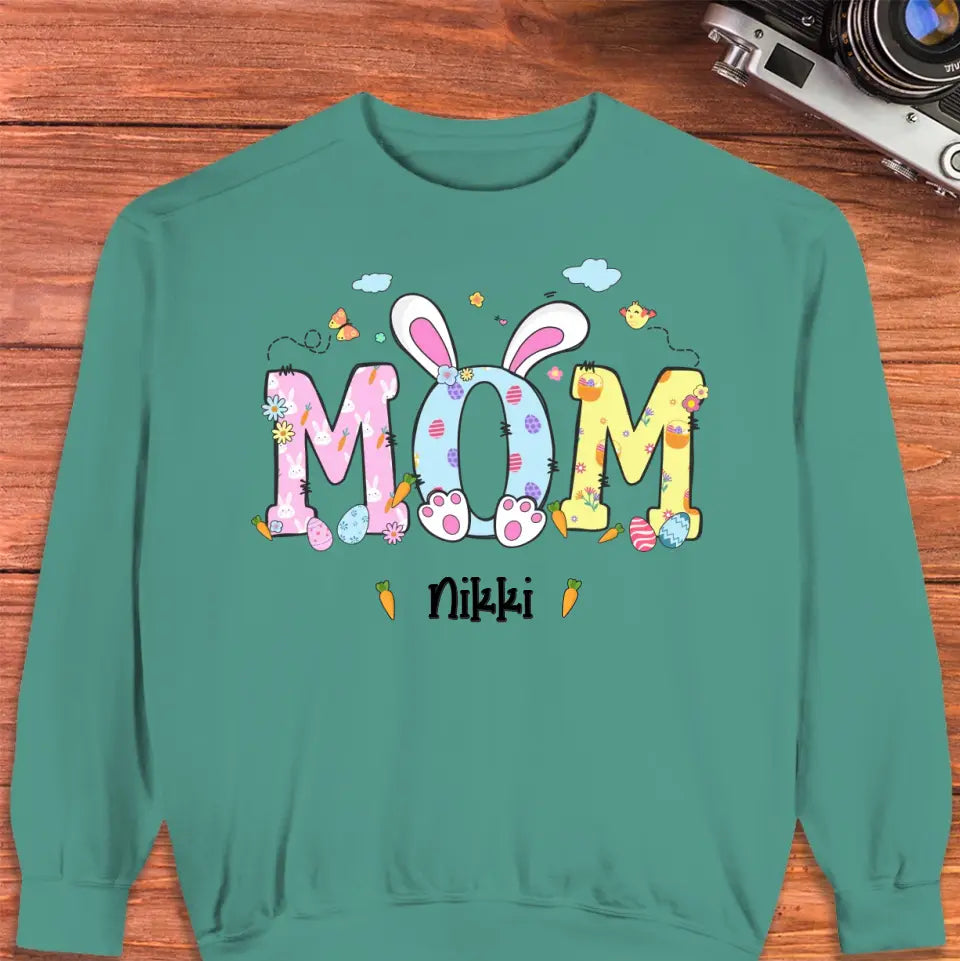 Mama Bunny Easter - Custom Name - Personalized Gifts For Mom - Sweater