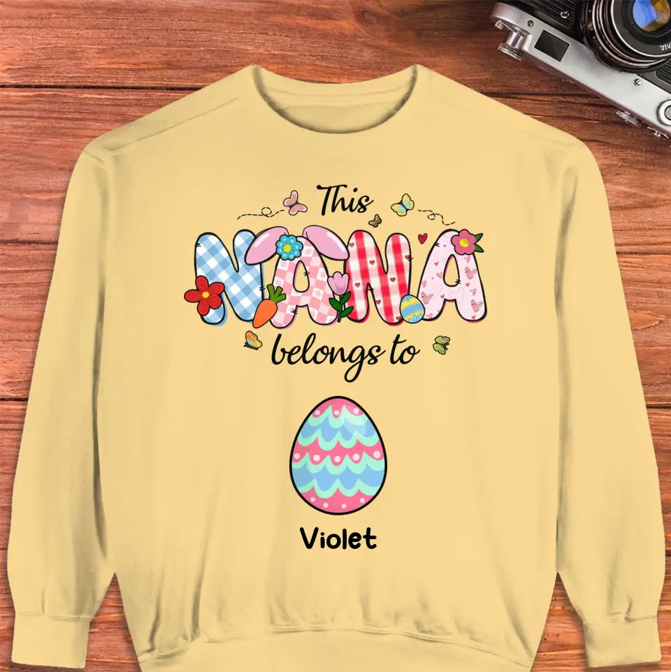 This Nana Belongs To - Personalized Gifts For Grandparents - Unisex Sweater