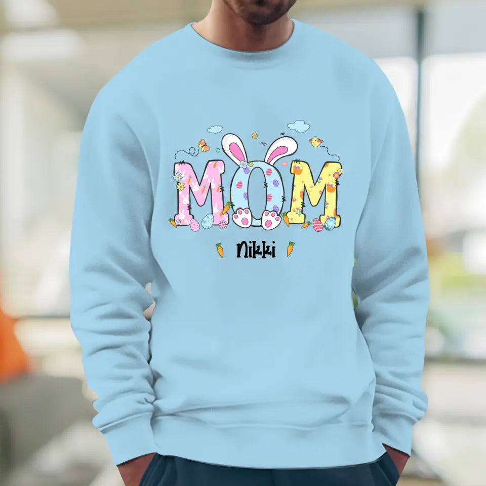 Mama Bunny Easter - Custom Name - Personalized Gifts For Mom - Sweater