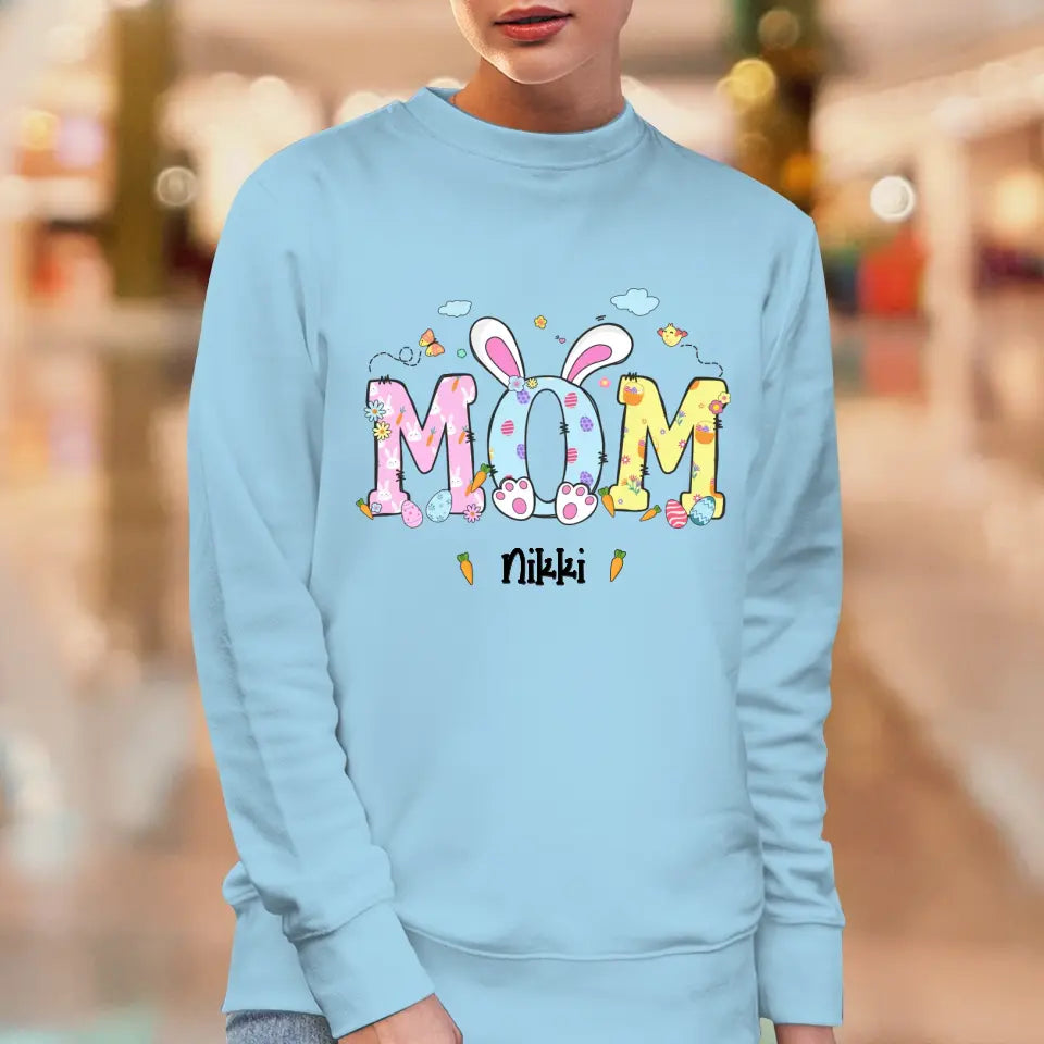 Mama Bunny Easter - Custom Name - Personalized Gifts For Mom - Sweater