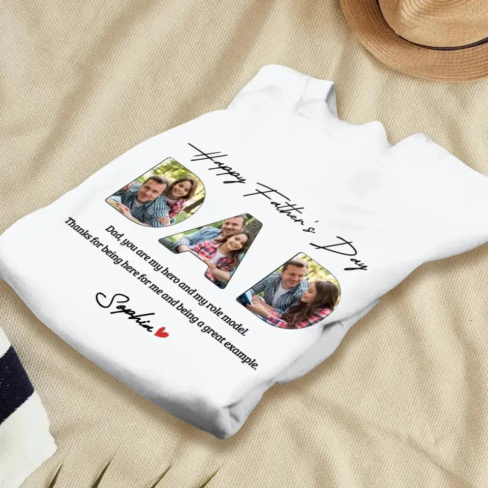 Dad, You Are My Hero And My Role  - Personalized Gifts For Dad - Unisex Sweater