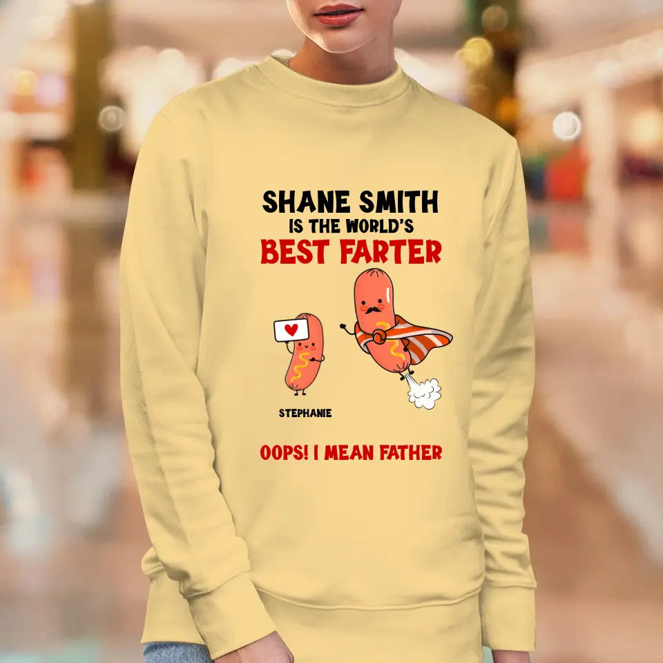 The World's Best Farter - Personalized Gifts For Dad - Unisex Sweater